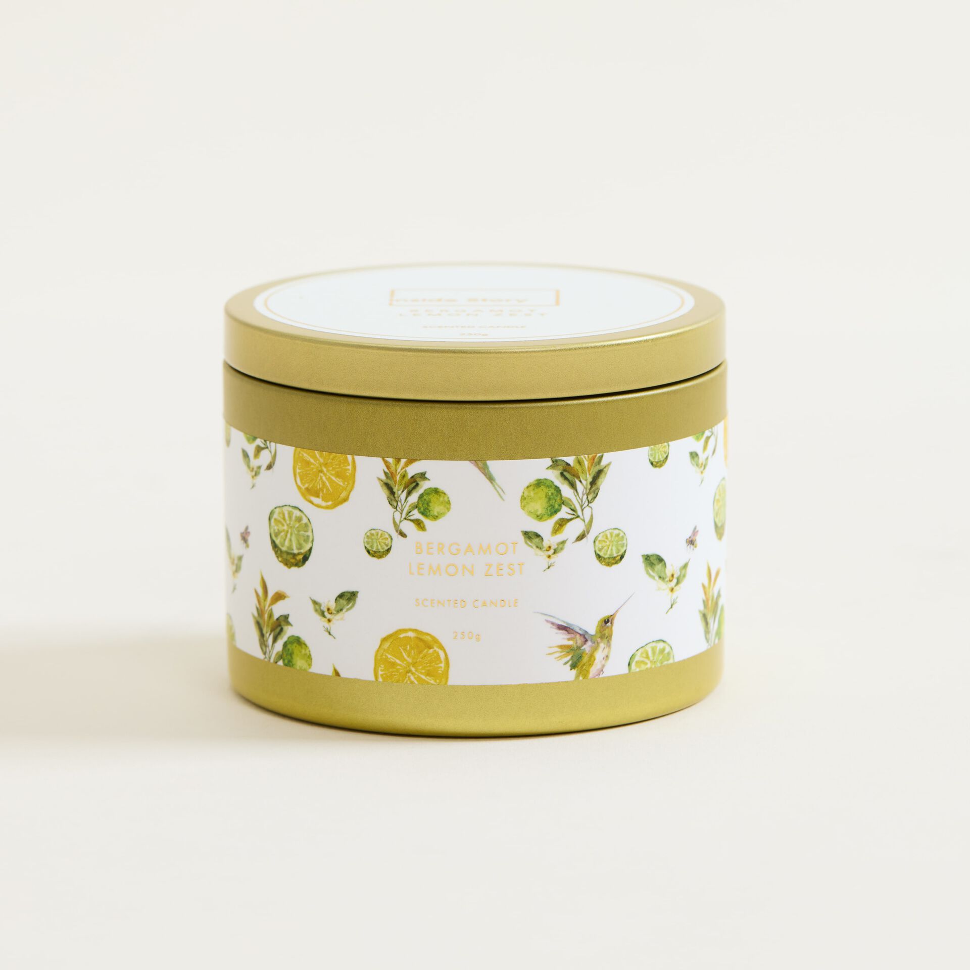 ${product-id}-Bergamot And Lemon Zest Tin Candle-Bergamot & Lemon Zest-${view-type}
